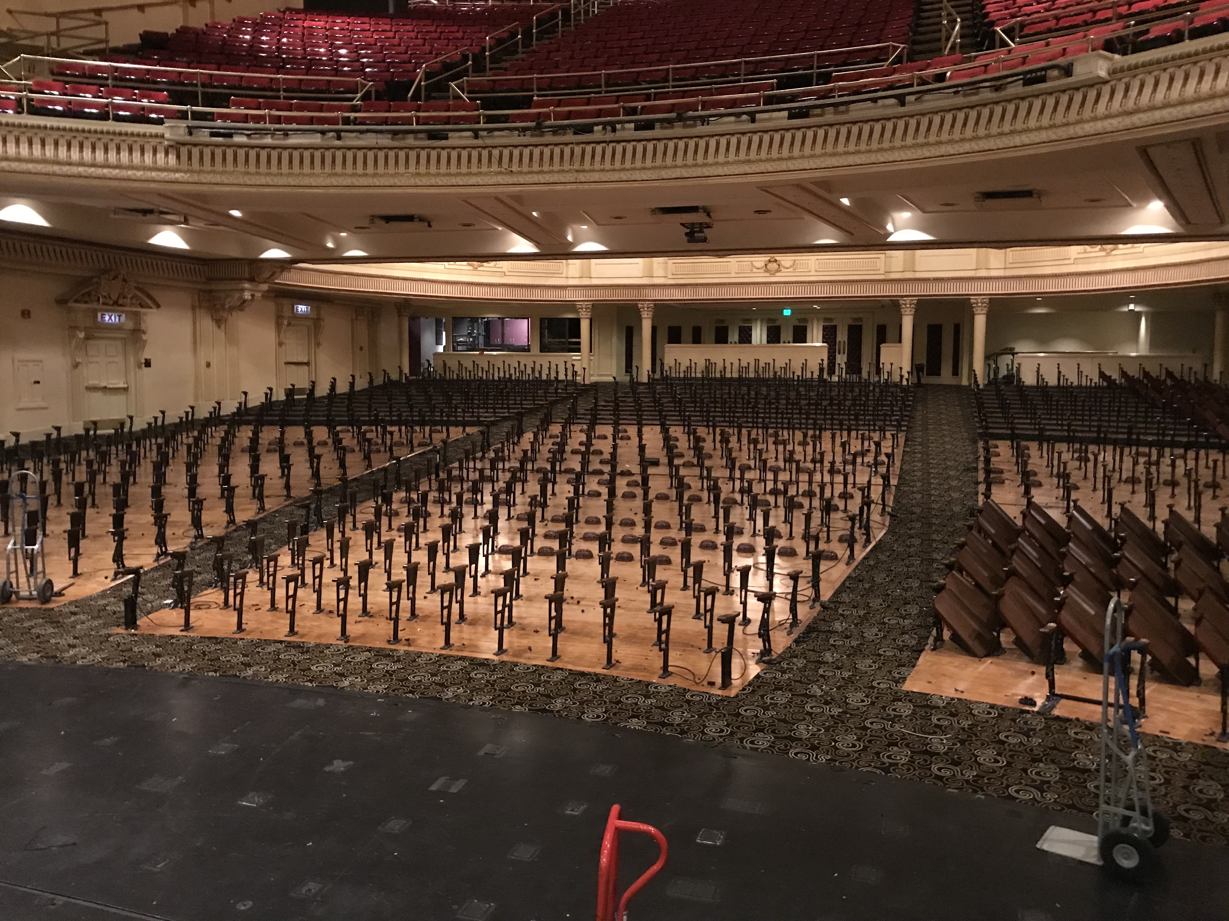 Capitol Theatre Orchestra Level – with no chairs!