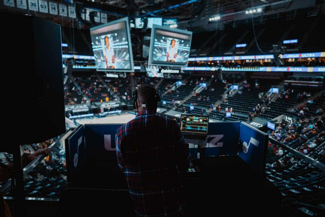 Image of DJ Joune at Utah Jazz stadium